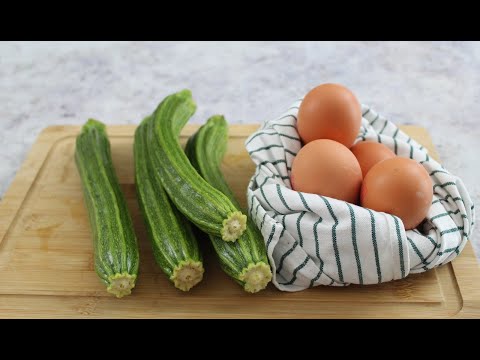 SOLTANTO UOVA E ZUCCHINE e la cena è pronta in 10 minuti -ricetta facile, veloce ed economica