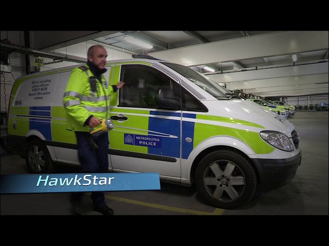 كشاف هوك ستار إكس للبحث مع قاعدة شحن وتعليق في السيارة