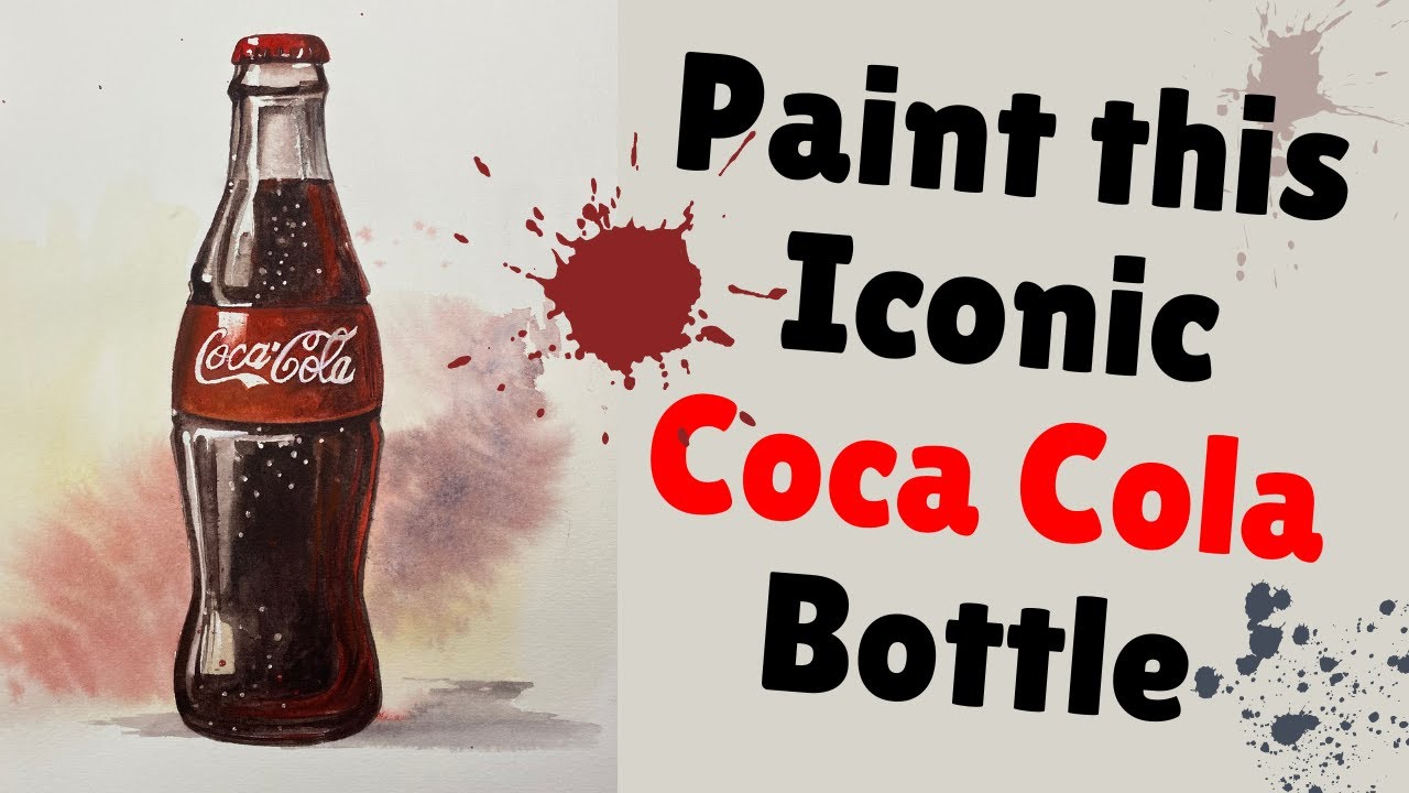 I Created a REALISTIC Coca-Cola Bottle Using Watercolor!