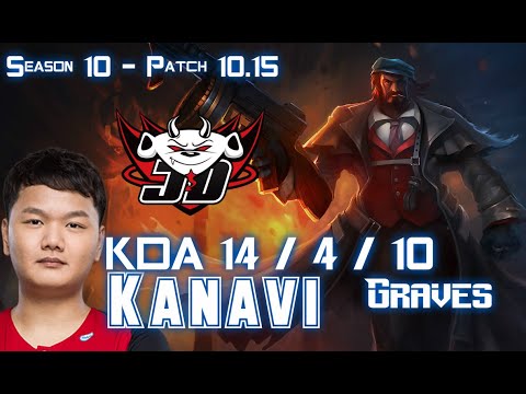 JDG Kanavi GRAVES vs KARTHUS Jungle - Patch 10.15 KR Ranked