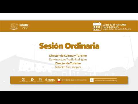 27 DE JULIO 2026 - DIRECTOR DE CULTURA Y TURISMO - DIRECTOR DE TURISMO