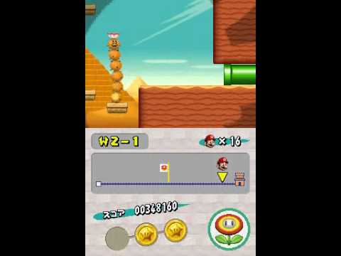 TAS　Newスーパーマリオブラザーズ　2-1　サンボ抜け