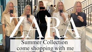 ZARA SUMMER HAUL TRY ON COME SHOPPING WITH ME TO ZARA