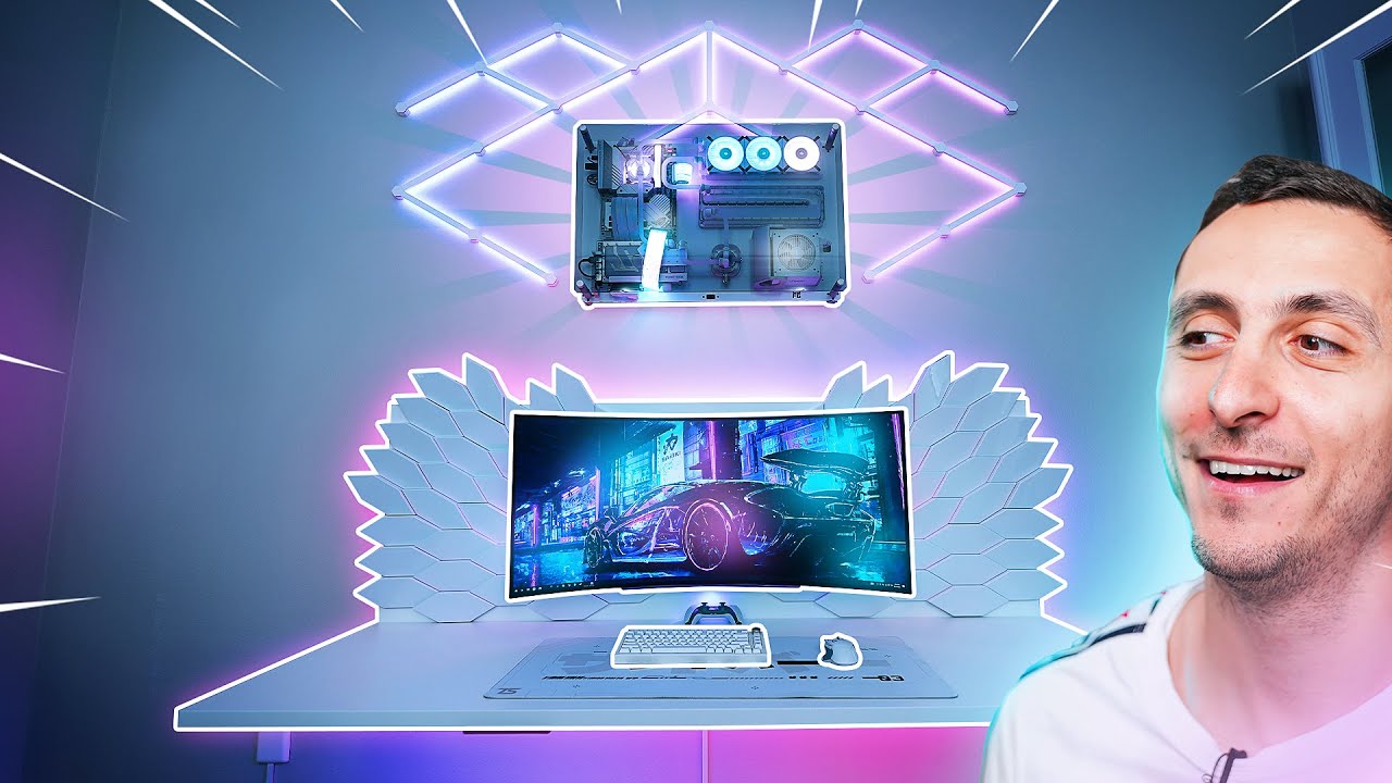 I Built the Ultimate Wireless Floating Desk Setup!