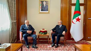 الوزير الأول يستقبل بقصر الحكومة وزير الداخلية لدولة فلسطين