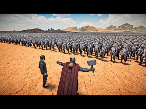 JOHN WICK & THOR VS 1,000,000 FEMALE ZOMBIES - Ultimate Epic Battle