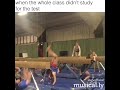 One Girl Hit Her Nuts