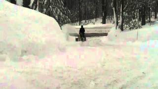 Easy February Snowblowing with John Deere 180