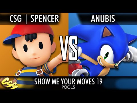 [SMYM 19] Pools Wave A: CsG | Spencer (Ness, Samus) vs. Anubis (Sonic)