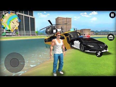 Police Officer Car Transporter Truck Bus and Helicopter in Open World Game - Android Gameplay