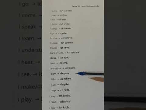 20 Common German Verbs with "Ich" | Learn Basic German Verbs for A1-A2  #germanpronunciation