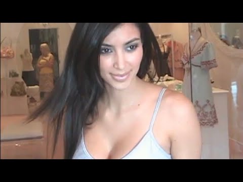 Kim Kardashian while shopping with her friend Paris Hilton