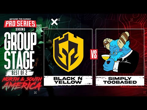 Black N Yellow vs simply TOOBASED Game 2 - BTS Pro Series 9 AM: Group Stage w/ Kmart & ET