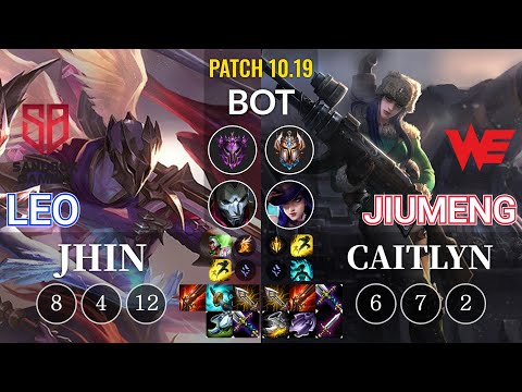 SB Leo Jhin vs WE Jiumeng Caitlyn Bot - KR Patch 10.19