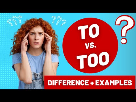 FINALLY Understand TO vs. TOO (in 3 minutes!)