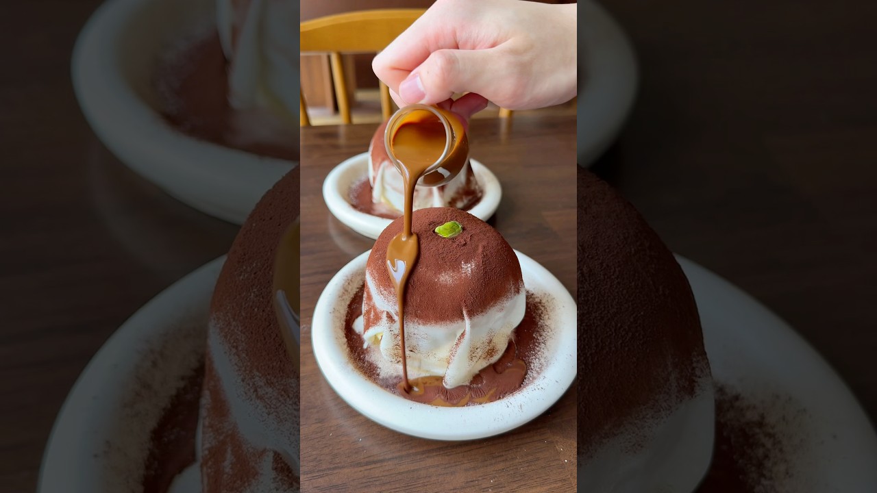 もちもちドバイチョコパンケーキ #japanesefood