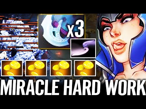 🔥 MIRACLE Never Give Up! No TI10 Still Hard Work LUNA Carry Practice Big Stack Fast Farm Dota 2 Pro