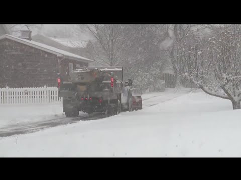 Mercer County roads pretty clear Tuesday afternoon, though snow building up on sidewalks 5:30 p.m.