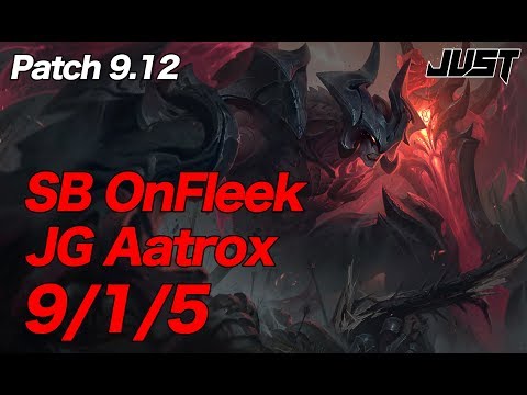 SB OnFleek JG Aatrox vs Elise Patch9.12 KR Challenger Ranked【LoL Full Replay】