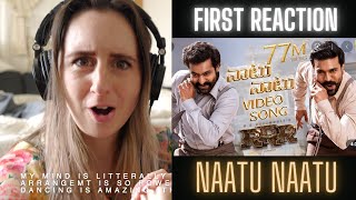Reaction to Naatu Naatu Full Video Song | RRR Songs | NTR,Ram Charan | MM Keeravaani | SS Rajamouli