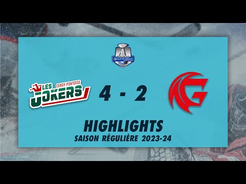 Jokers de Cergy-Pontoise 4-2 Gothiques d'Amiens - Highlights - Synerglace Ligue Magnus 2023/24