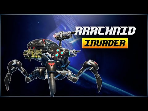ARACHNID INVADER WAR ROBOTS GAMES MK2 MACE&FREE DOME  CUDGEL WAPEN gameplay WR