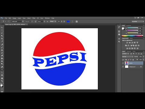How to make Pepsi Logo in Photoshop