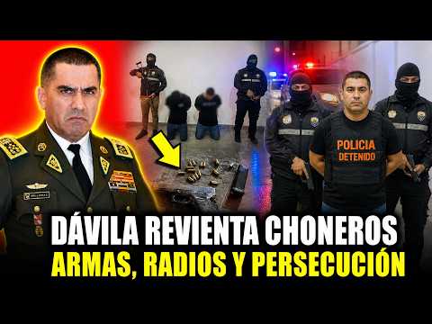 Dávila REVIENTA célula de LOS CHONEROS en Daule: armas, radios y persecución en Las Lojas