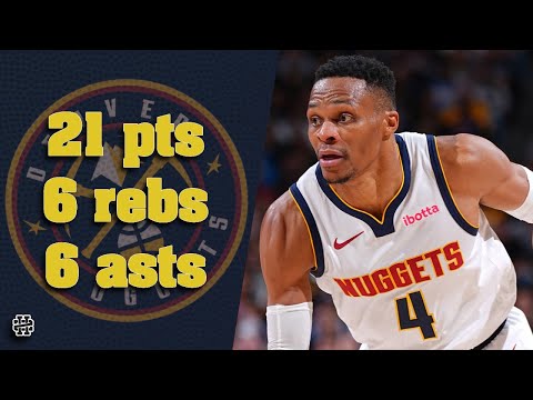 Russell Westbrook 21 pts 6 rebs 6 asts vs Raptors 24/25 season