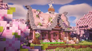 Minecraft 1.20 | How to Build the Perfect Cherry Blossom House for Survival