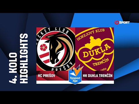 4. kolo: HC Prešov – HK Dukla Trenčín 1:3 (0:2, 1:0, 0:1)