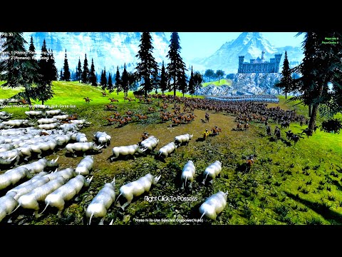 10K Rhinos Lay Siege to Medieval Castle UEBS | Ultimate Epic Battle Simulator