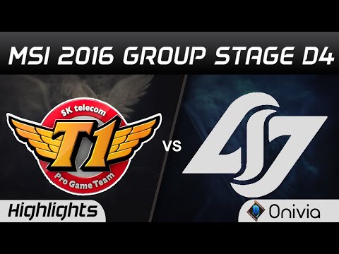 SKT vs CLG Highlights MSI 2016 D4 SK Telecom T1 vs Counter Logic Gaming