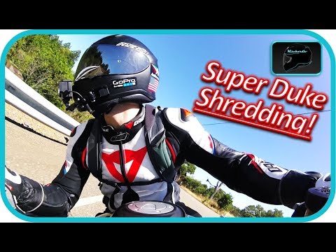 Super Duke Corner SHREDDING!!! New Super Duke WHEELIES | Cornering!@