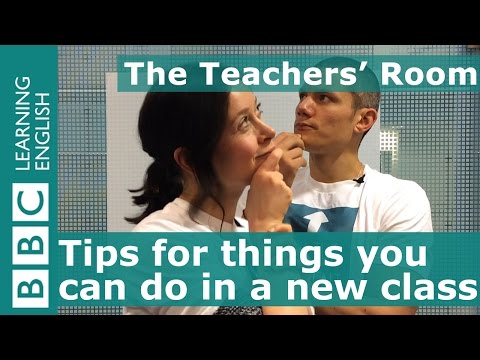 教師の部屋。新しいクラスでできることのトップヒント (The Teachers' Room: Top tips for things you can do in a new class)