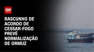 Vídeo: Rascunho de acordo da guerra no Irã prevê reabertura de Ormuz em até um mês | LIVE CNN