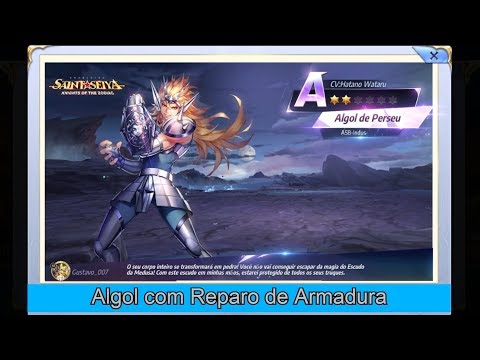 Jogando com o Algol de Perseu com Reparo de Armadura (Cloth Repair) | Saint Seiya Awakening