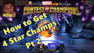 How to get 4 Star Champions from Premium Crystals Part 2 Marvel Contest of Champions