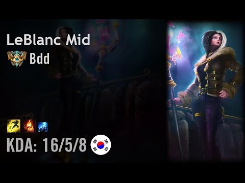 LeBlanc Mid vs Lissandra - Bdd - KR Challenger Path 6.5