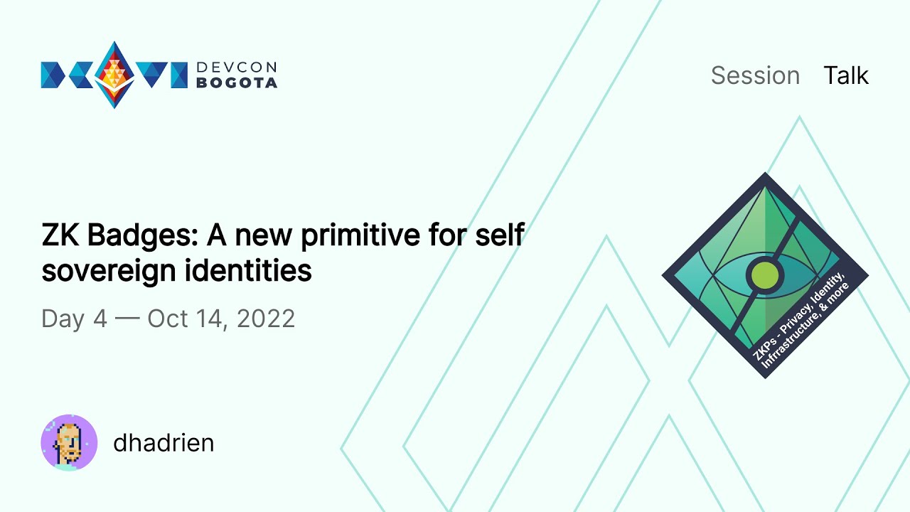ZK Badges: A new primitive for self sovereign identities preview
