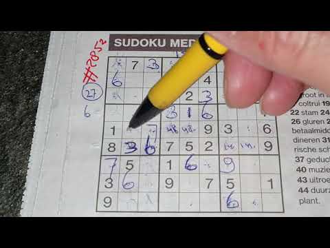 (#2852) Don't Miss Out! Medium Sudoku puzzle. 05-27-2021