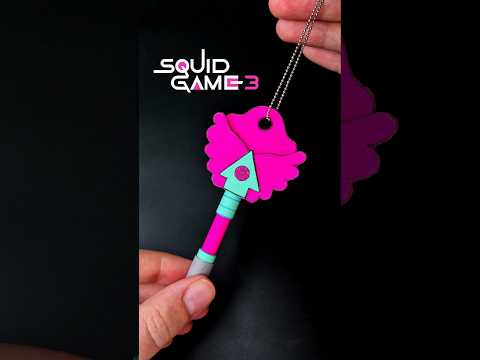 DIY SQUID GAME 3 Key Tutorial 🔑 Easy Paper Craft