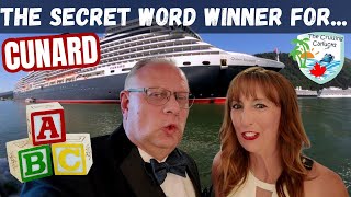 Winner Announced - Cunard Alaska Journey to the Secret Word