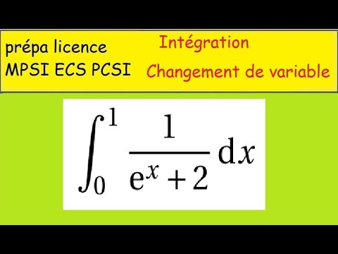 PostBac prépa  Intégration par changement de variable  avec exponentielle 1 sur e^x+2
