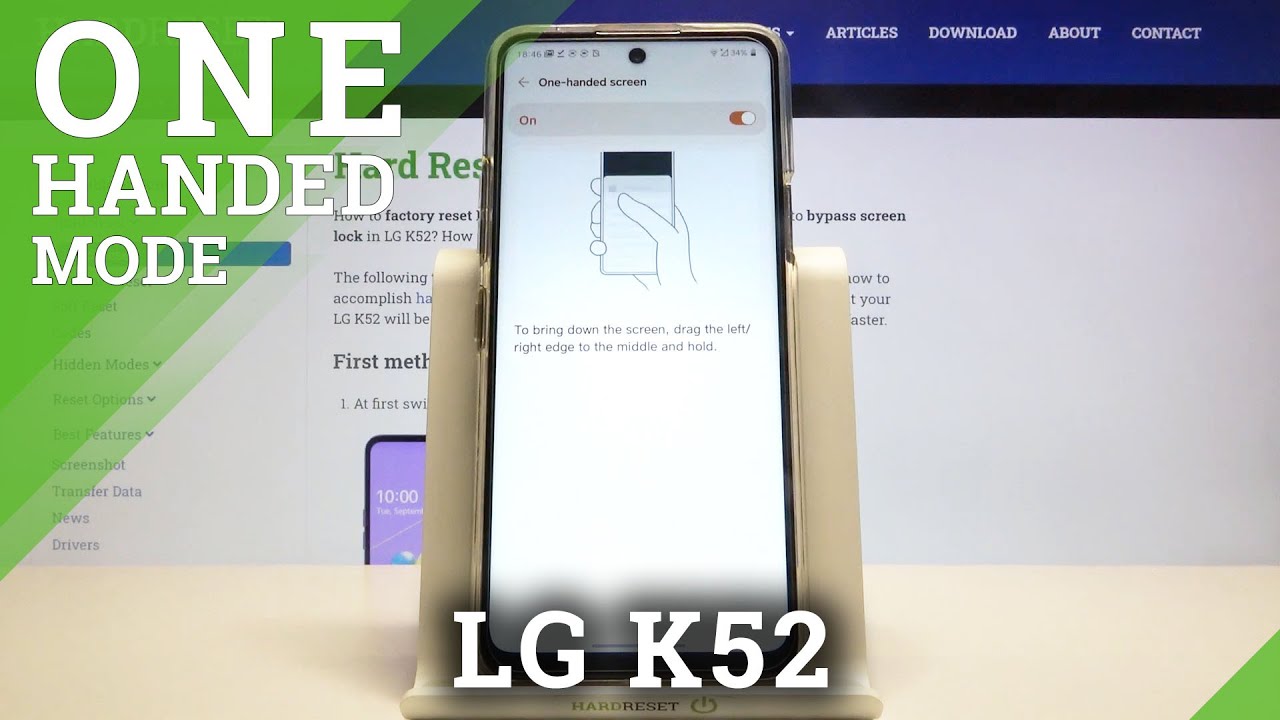 How to Activate One-Handed Mode – Use LG K52 by One Hand