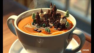 A Cup of Hot Chocolate in the City of Chocolate 🍫☕ | AI Art & Creativity