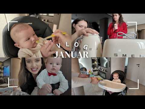 JANUAR VLOG - Kole se razboleo, prva kasica, pokloni sa Slave, Koletova prva Nova godina...