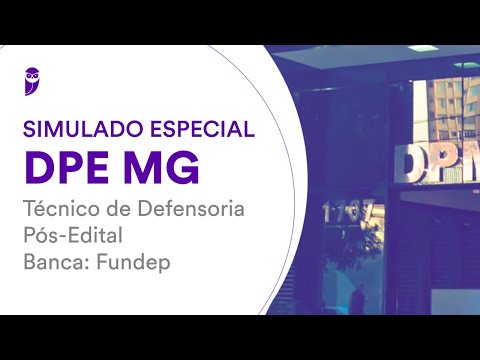 Simulado Especial DPE MG – Técnico de Defensoria – Pós-Edital – Banca Fundep – Correção
