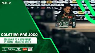 Coletiva pré-jogo - Kelvi e Moisés Egert - Maringá FC x Itabaiana 5ª Rodada Série C 2026