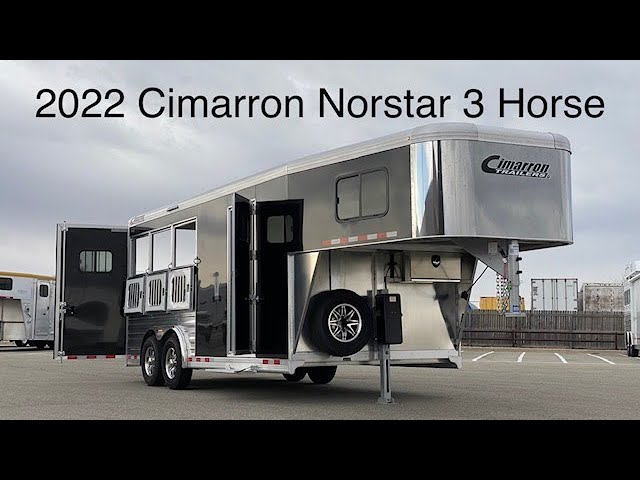 Preview image of 2022 Custom Cimarron Norstar 3 Horse Gooseneck Extra Tall youtube video